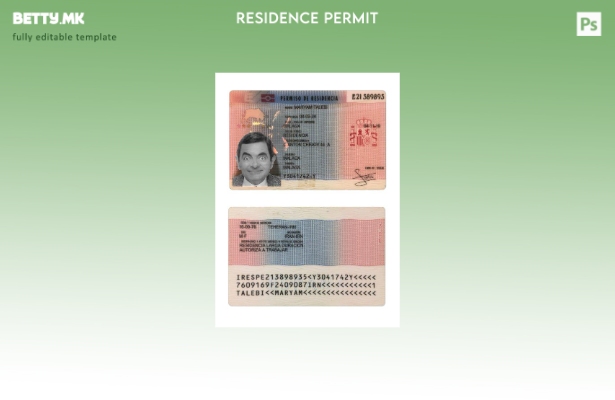 Модерен стил на Шпанија дозвола за престој присутен шаблон